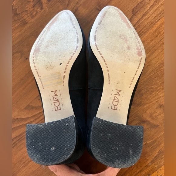 Anthropologie M4D3 Helen Black Suede Pumps Size 10 - Picture 6 of 7